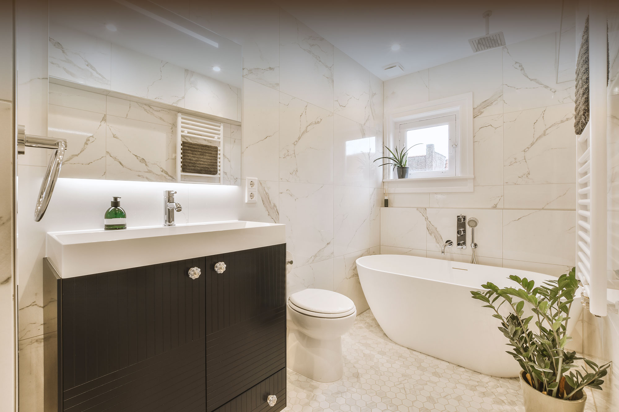 beautiful modern bathroom design - Castle Property Services - Builders and Property Specialists in Newcastle-under-Lyme Staffordshire